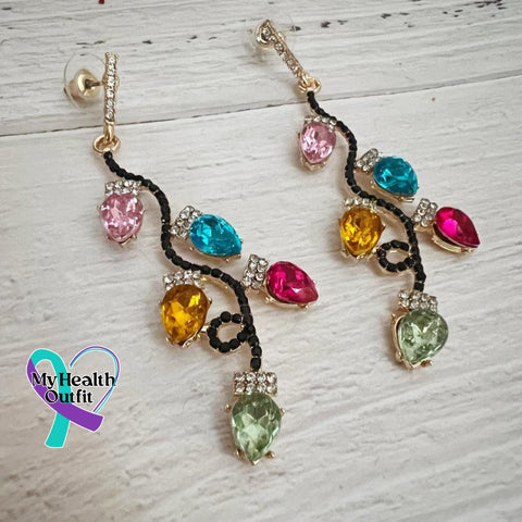 Christmas Light Earrings