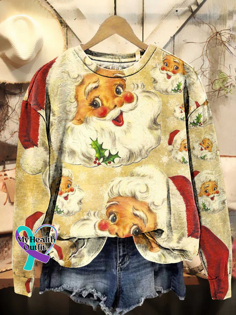 Christmas Santa Claus Casual Sweatshirt Multicolor / S