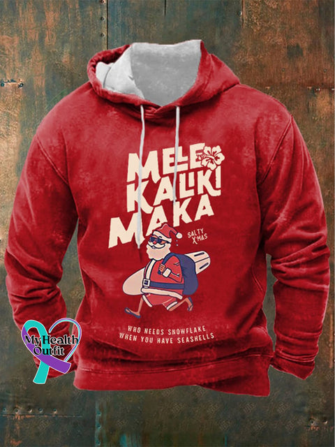 Christmas Santa Mele Kaliki Maka Sally Xmas Who Needs Snowflake When You Have Seashells Print