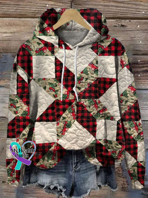 Christmas Snowflake Print Casual Hoodie Sweatshirt Multicolor / S