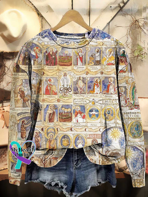 Christmas The Advent Season In Our Catholic Home Art Casual Sweatshirt One / S