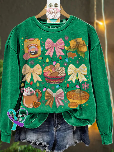 Christmas Tis The Season Mexican Casual Sweatshirt Green / S