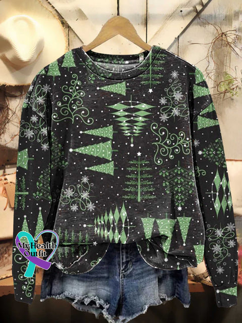 Christmas Tree Casual Sweatshirt Multicolor / S