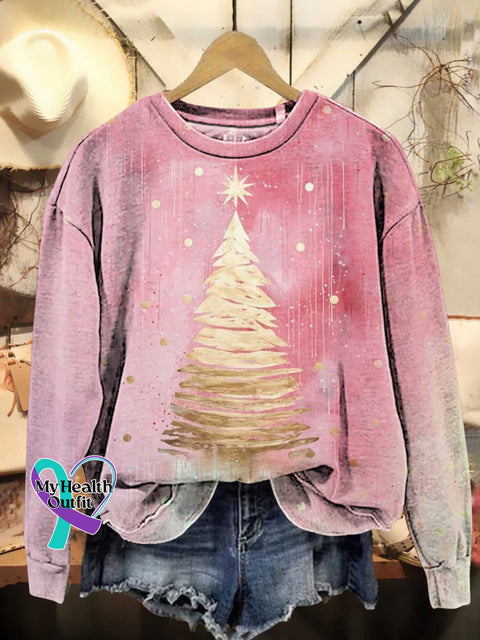 Christmas Tree Casual Sweatshirt Multicolor / S