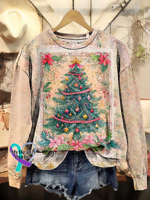 Christmas Tree Casual Sweatshirt Multicolor / S