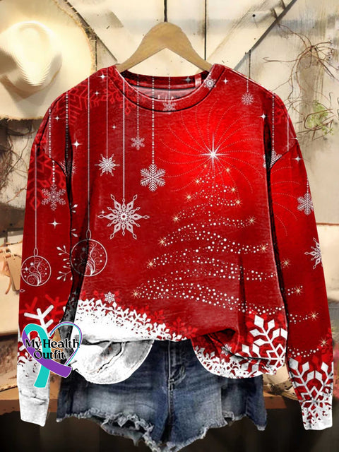 Christmas Tree Casual Sweatshirt Multicolor / S