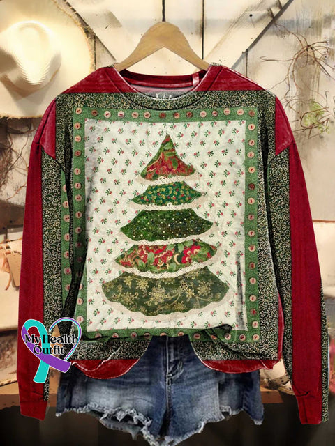 Christmas Tree Casual Sweatshirt Multicolor / S