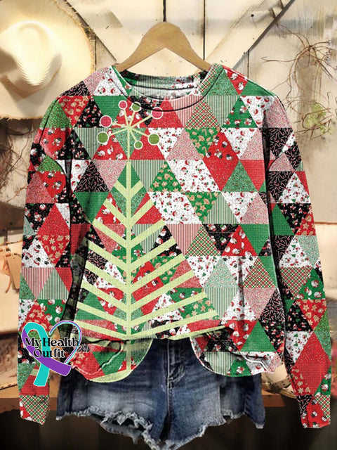 Christmas Tree Casual Sweatshirt Multicolor / S