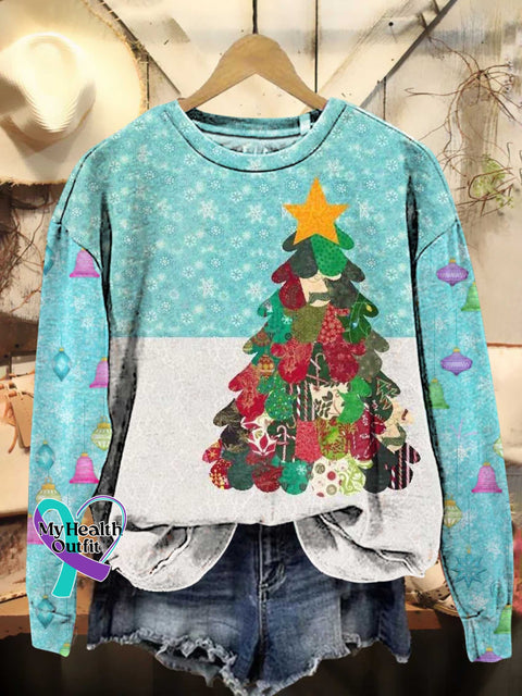 Christmas Tree Casual Sweatshirt Multicolor / S