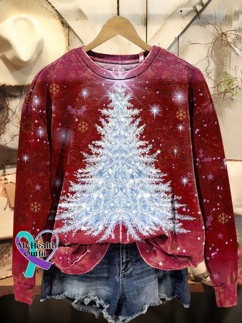 Christmas Tree Casual Sweatshirt Multicolor / S