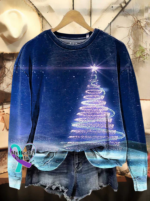 Christmas Tree Casual Sweatshirt Multicolor / S