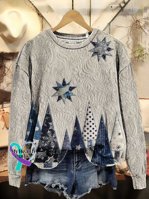 Christmas Tree Casual Sweatshirt Multicolor / S