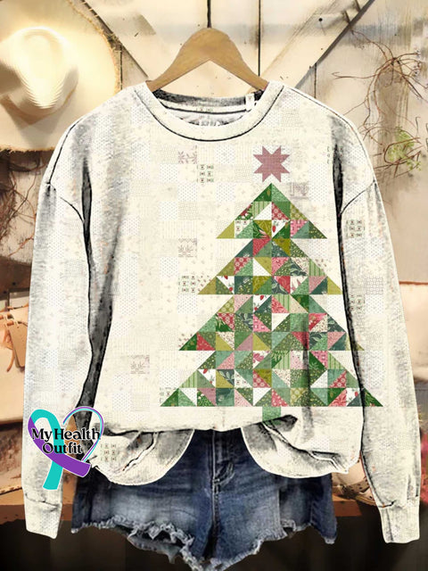 Christmas Tree Casual Sweatshirt Multicolor / S