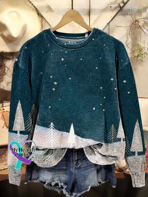 Christmas Tree Casual Sweatshirt Multicolor / S