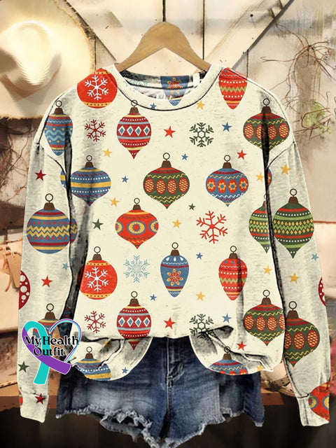 Christmas Tree Casual Sweatshirt Multicolor / S