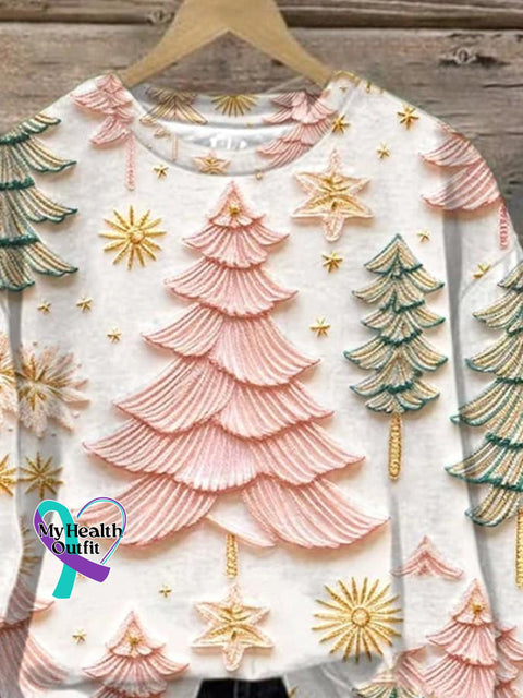 Christmas Tree Design Casual Sweatshirt