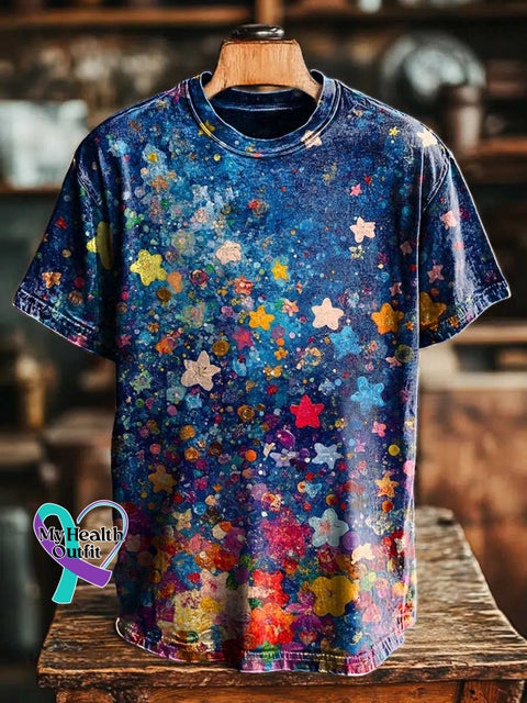 Colorful Star T-shirt Multicolor / S