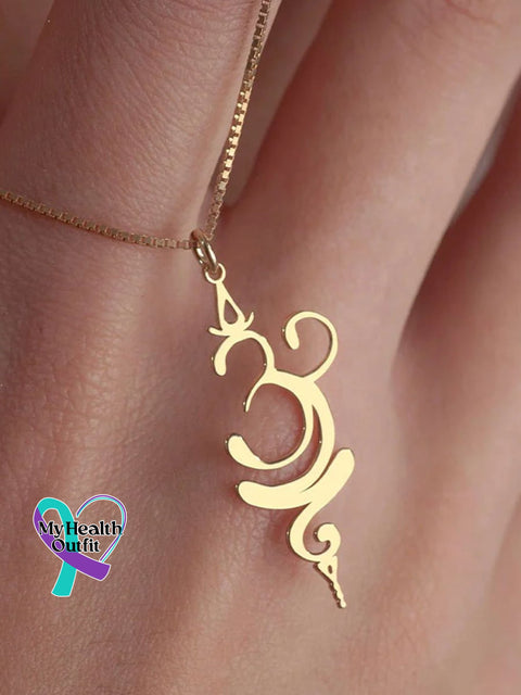 Creative Handmade Design Just Breath Necklace