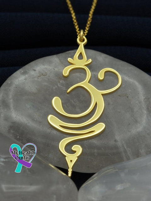 Creative Handmade Design Just Breath Necklace Gold / One Size