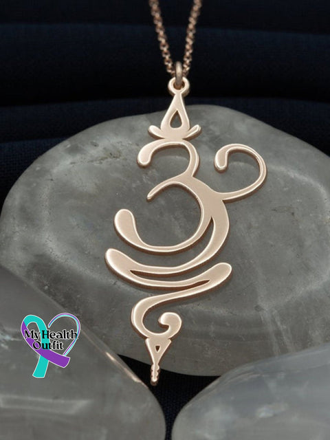 Creative Handmade Design Just Breath Necklace Rose Gold / One Size