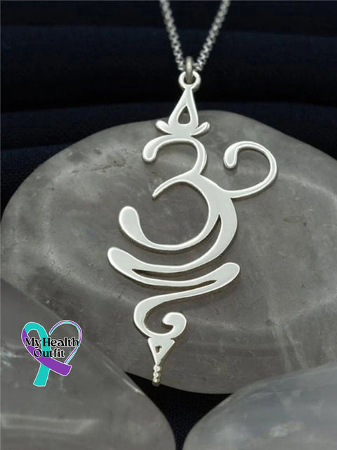 Creative Handmade Design Just Breath Necklace Silver / One Size