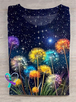 Dandelion Art Print T-shirt Multicolor / S