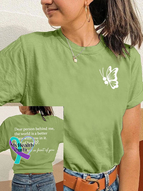 Dear Person Behind Me Mental Health Awareness T-Shirt Green / S