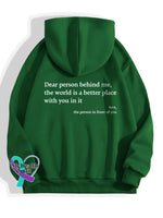 ’Dear Person Behind Me’ Sweatshirt Green / S
