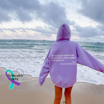 ’Dear Person Behind Me’ Sweatshirt Purple / S