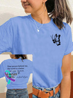 Dear Person Behind Me Women’s Faith Love T-Shirt Light Blue / 2Xl Mental-Health-Awareness