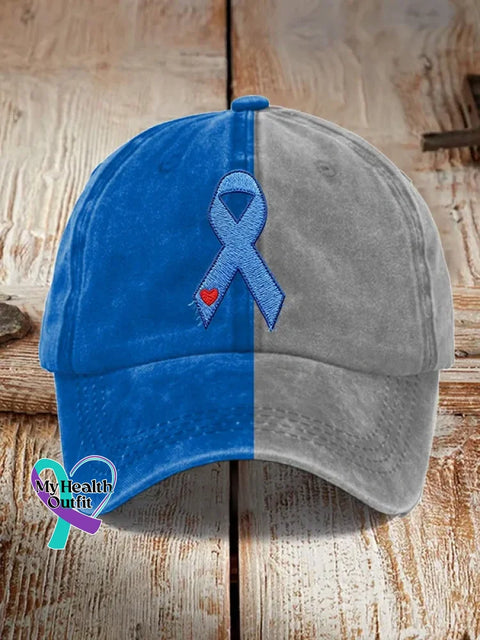 Diabetes Awareness Art Baseball Cap Blue / Onesize