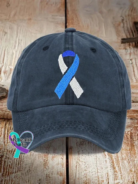 Diabetes Awareness Art Hat DarkBlue / Onesize