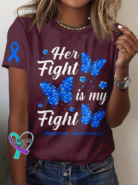 Diabetes Awareness Crew Neck T-Shirt S / Red