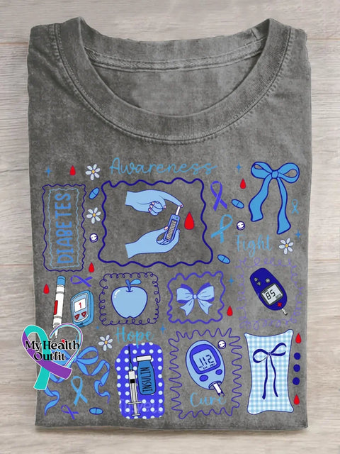 Diabetes Awareness T-shirt Grey / S