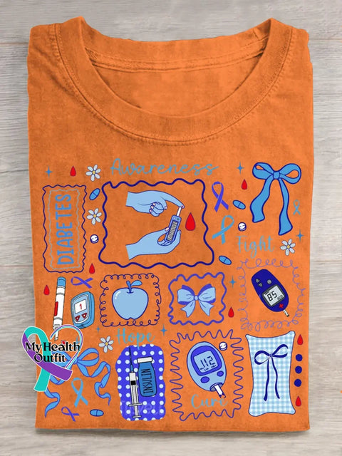 Diabetes Awareness T-shirt Orange / S