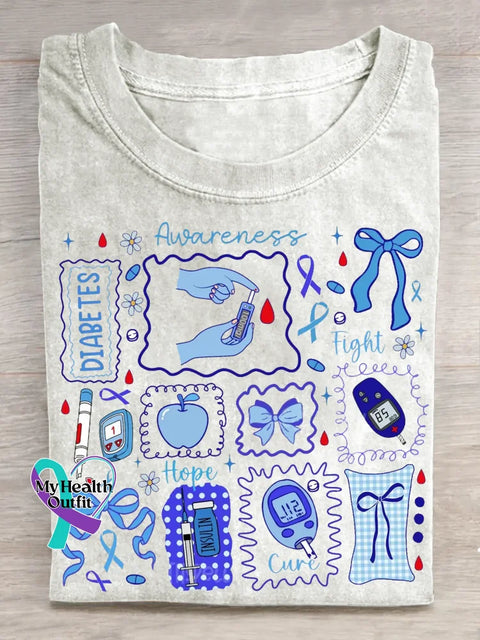 Diabetes Awareness T-shirt White / S