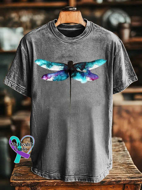 Dragonfly SUICIDE PREVENTION AWARENESS T-shirt Grey / S