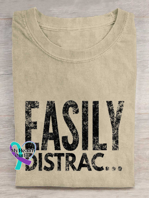 EASILY DISTRAC... ADHD T-shirt Sand / S