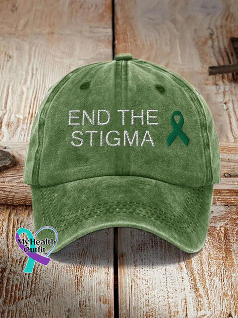 End The Stigma Art Print Hats Green / Onesize