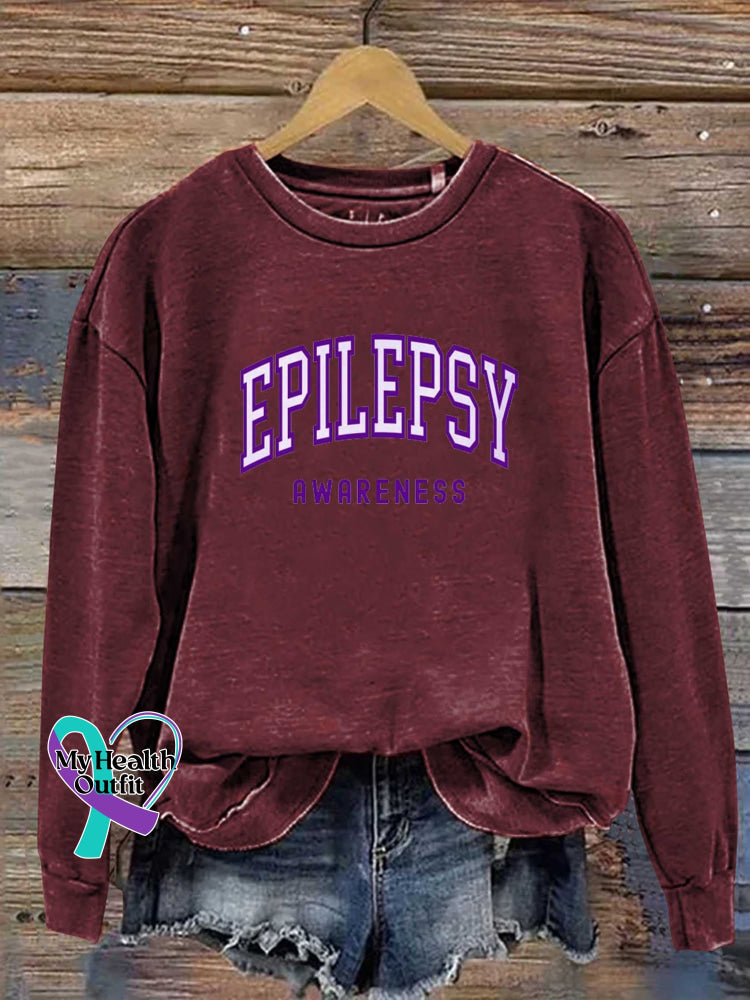 Epilepsy Awareness Casual Sweatshirt Red / S