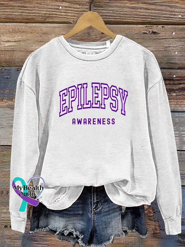 Epilepsy Awareness Casual Sweatshirt White / S