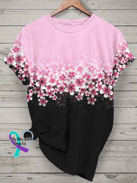 Fight Cancer Awareness T-Shirt As Shown / S