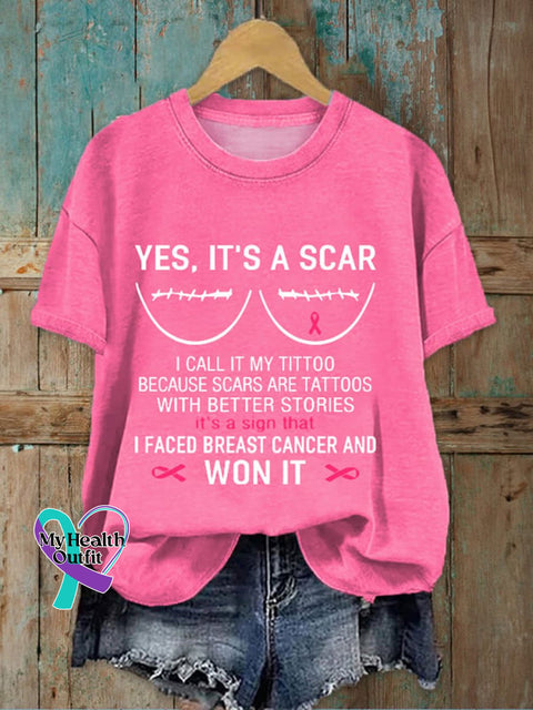 Fight Cancer Awareness T-Shirt As Shown / S