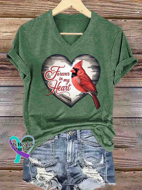 Forever in My Heart Art T-Shirt Green / S
