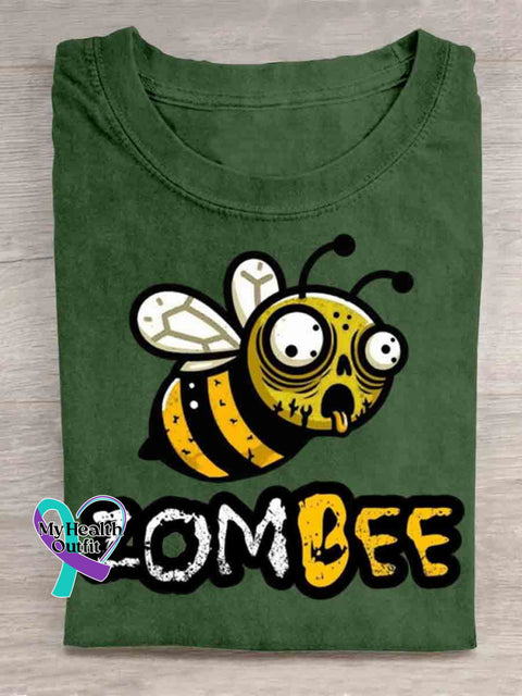 Funny Bee T-shirt Green / S