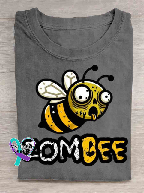 Funny Bee T-shirt Grey / S