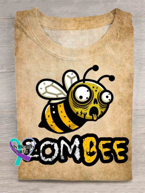 Funny Bee T-shirt Khaki / S