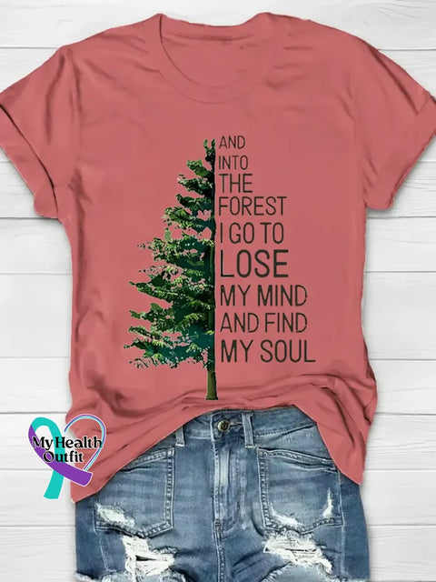 Funny Christmas Word Pattern Art Print Casual Cotton T-shirt Pink / S