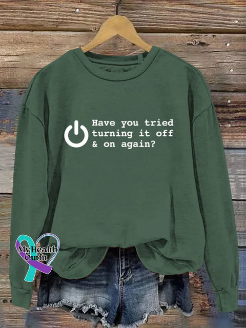 Funny Saying Art Print Casual Sweatshirt Green / S