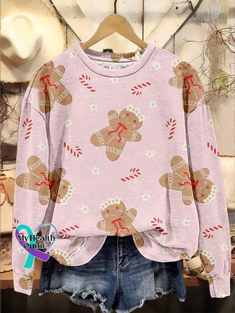 Gingerina Holiday In Pink Christmas Casual Sweatshirt 53/256 Multicolor / S